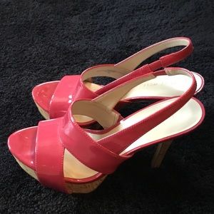 Nine West Pink Patent Leather Heels